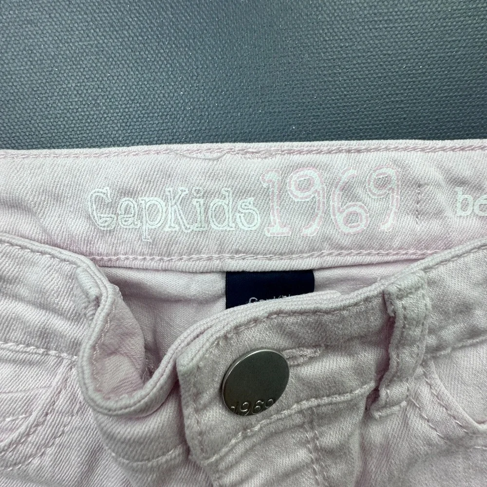 GapKids 1969 Girls Size 8 Pink Denim Bermuda Shorts Regular Fit Cotton Casual